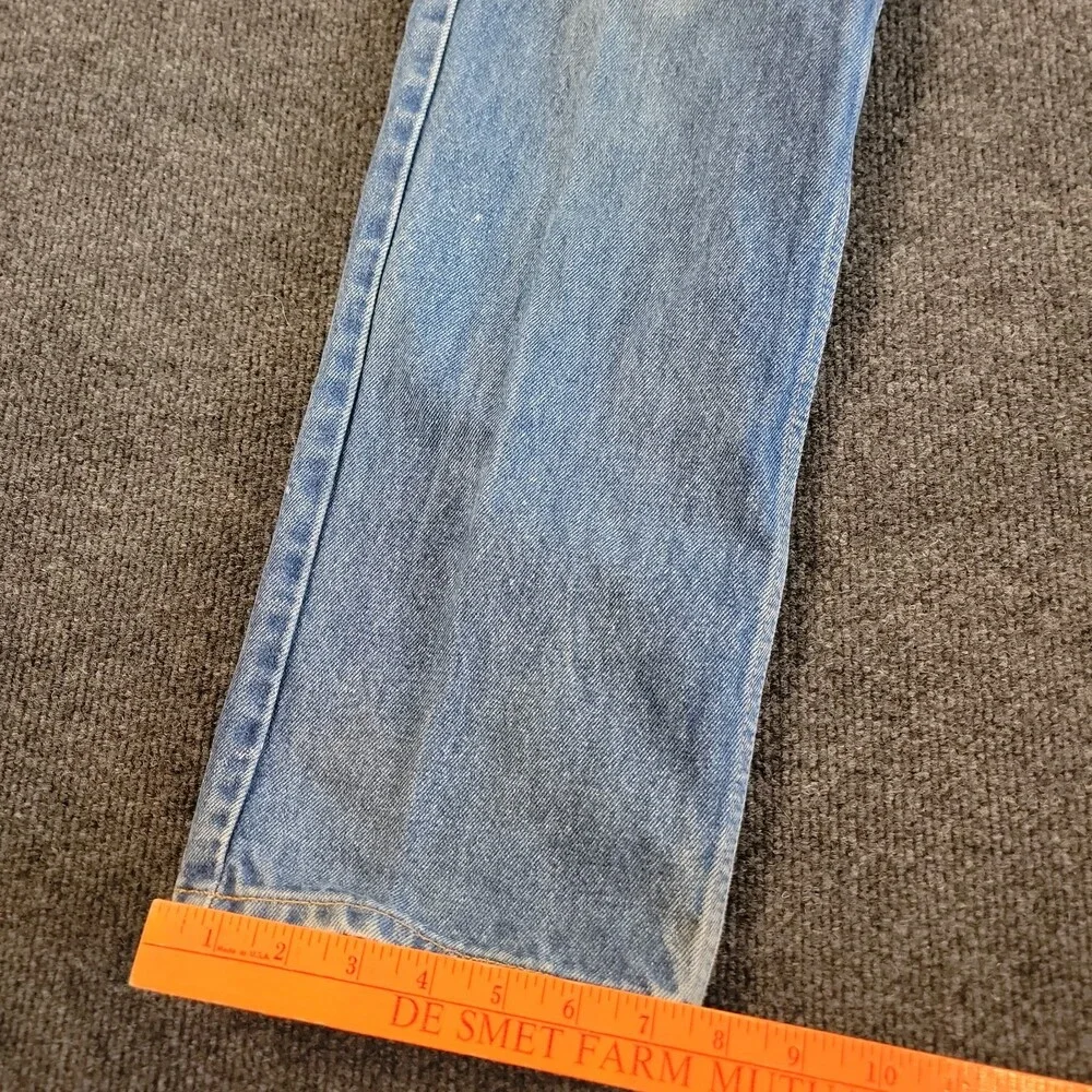 Levis 505 Vintage 90s 32x32 Regular Straight Leg Cotton Medium Wash Denim Jeans